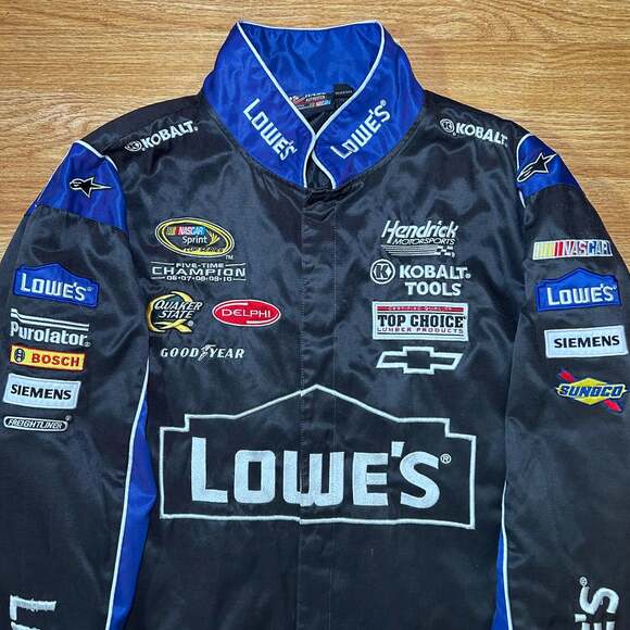 Vintage Chase Authentics Jimmie Johnson Lowe’s Racing Jacket Size Large - Picture 3 of 11